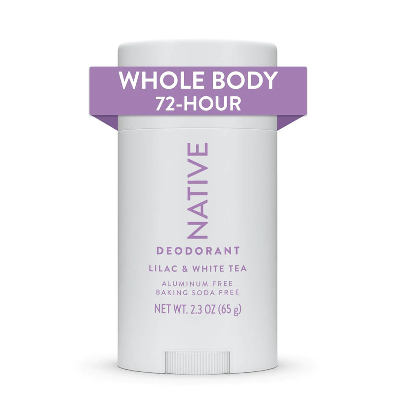 Native Whole Body Deodorant Stick Contains Naturally Derived Ingredients, Deodorant for Men and Women | 72 Hour Odor Protection, Aluminum Free with Coconut Oil and Shea Butter | Lilac & Tea Lilac & White Tea