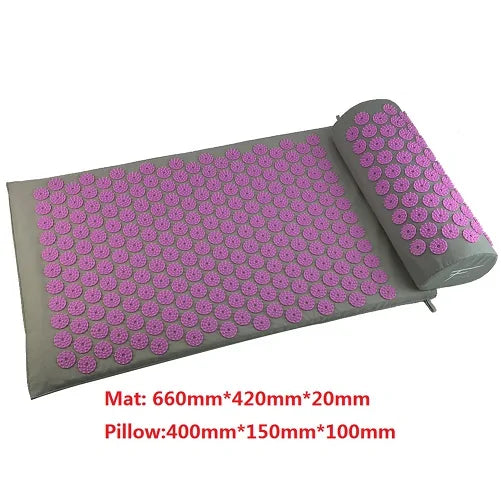 Acupressure Spike Massage Yoga Mat with Pillow