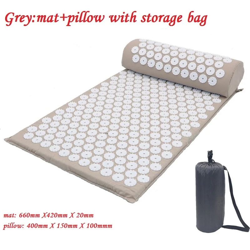 Acupuncture Massage Yoga Spike Mat with Pillow