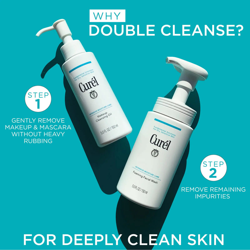 Curel Makeup Cleansing Oil and Face Wash Cleansing Oil & Face Cream