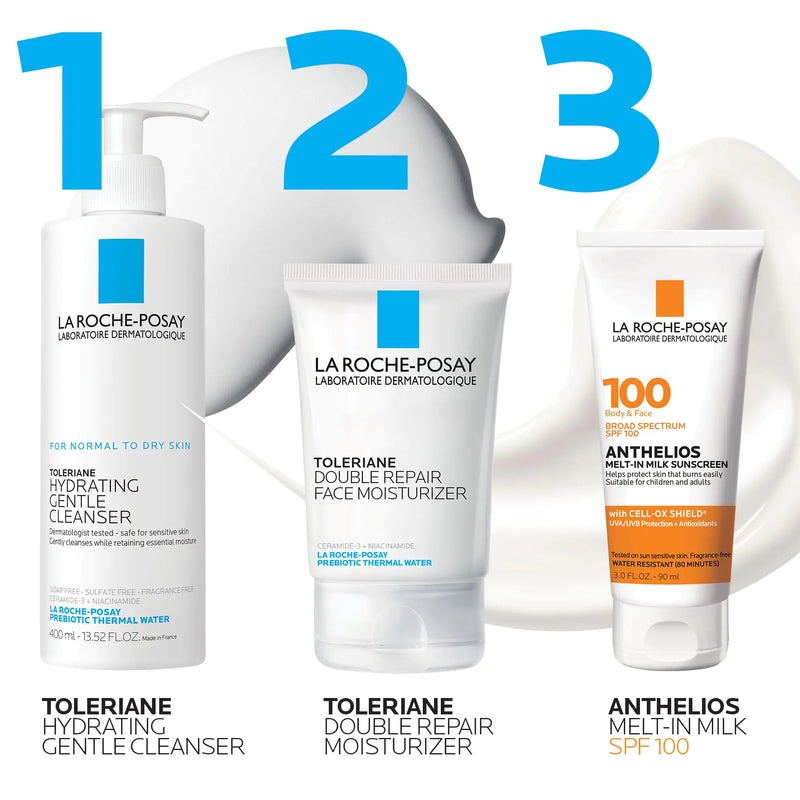 La Roche-Posay Anthelios Melt-In Milk Sunscreen SPF 100 | Sunscreen For Body & Face | Broad Spectrum SPF + Antioxidants | Oil Free Sunscreen Lotion | For Sun Sensitive Skin | Oxybenzone Free 5.1 Fl Oz (Pack of 1)