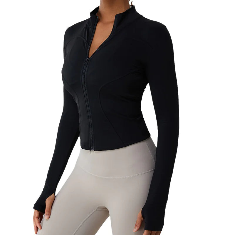 Fleece-Lined Yoga Jacket