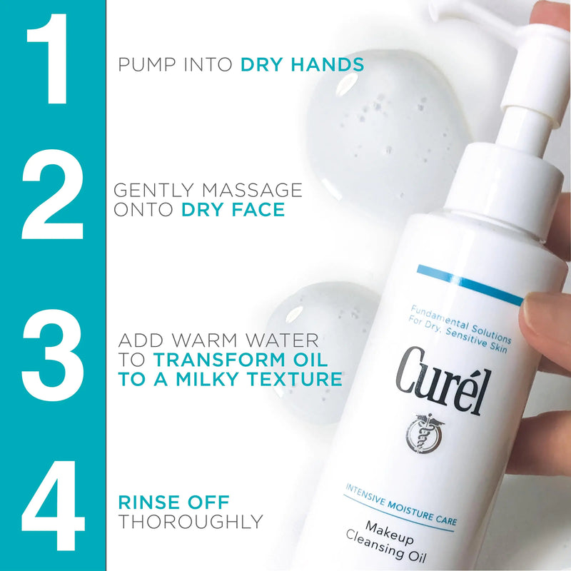 Curel Makeup Cleansing Oil and Face Wash Cleansing Oil & Face Cream