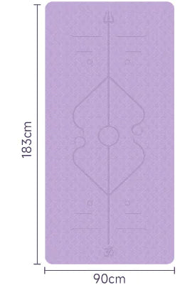 TPE Yoga Mat with Position Line