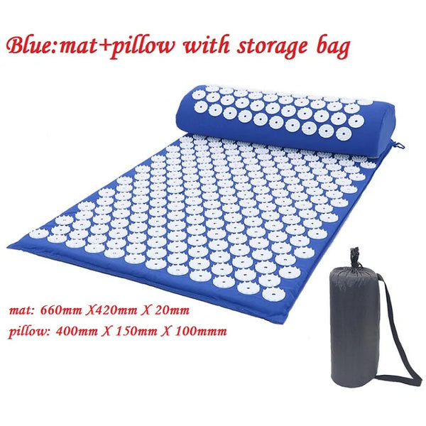 Acupuncture Massage Yoga Spike Mat with Pillow