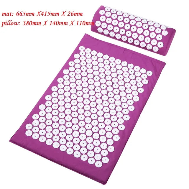 Acupuncture Massage Yoga Spike Mat with Pillow