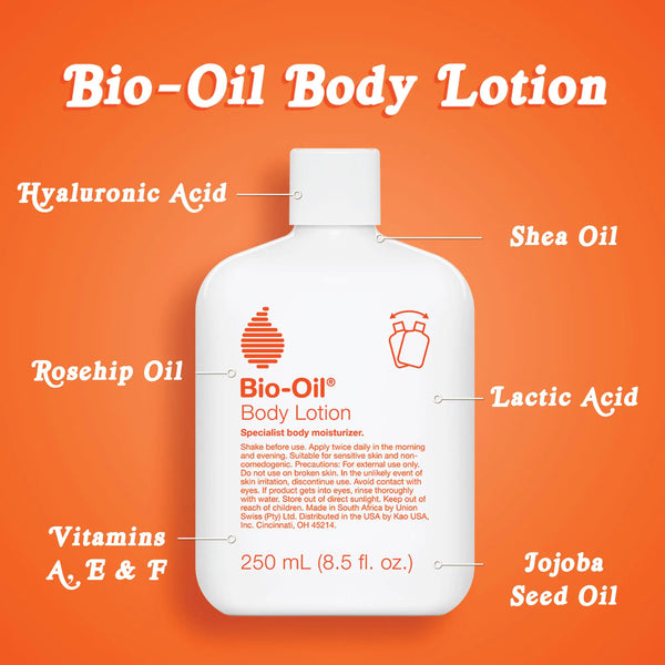 Bio-Oil Moisturizing Body Lotion for Dry Skin, Ultra-Lightweight High-Oil Hydration, with Jojoba/Rosehip/Shea Oil, and Hyaluronic Acid, 8.5 oz 8.5 Fl Oz (Pack of 1)