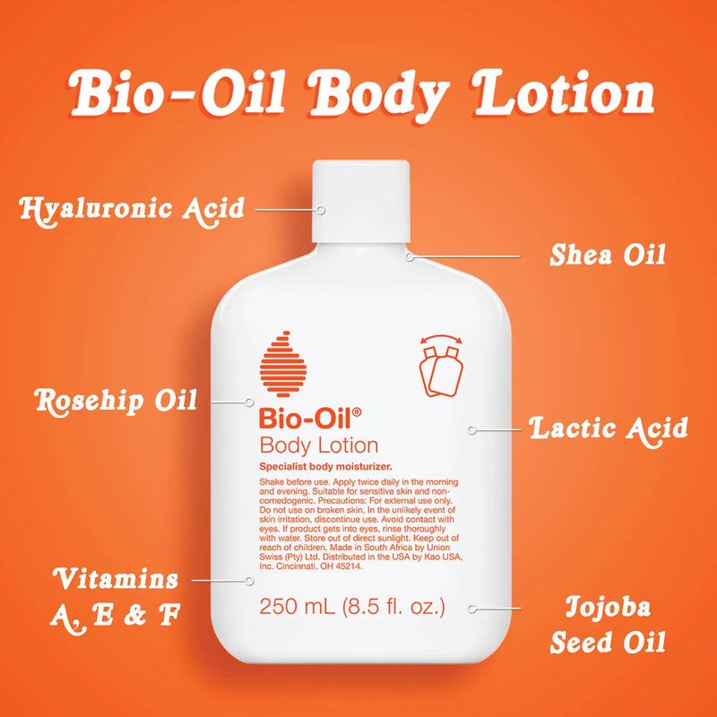 Bio-Oil Moisturizing Body Lotion for Dry Skin, Ultra-Lightweight High-Oil Hydration, with Jojoba/Rosehip/Shea Oil, and Hyaluronic Acid, 8.5 oz 8.5 Fl Oz (Pack of 1)